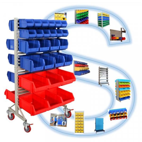 Plastic Storage Bins Warehouse Garage Tool Spare Parts Bins Industrial  Stackable Durable PP Shelf/Shelfull Hang Box Bins for Craft/Hardware/ Organizer/Workshop - China Storage Bin, Warehouse Storage Bin Shelves